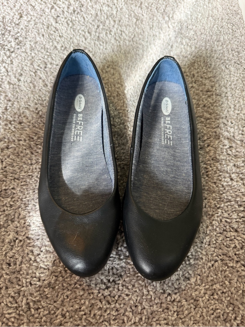 Dr. Scholl's Black Women's Slip-On Comfort Ballet Flats